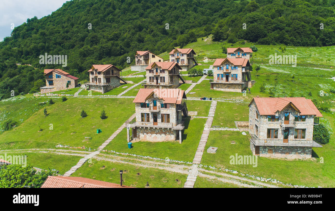 Yenokavan, Armenien - 11. April 2019 Apaga Yenokavan Village Resort Stockfoto