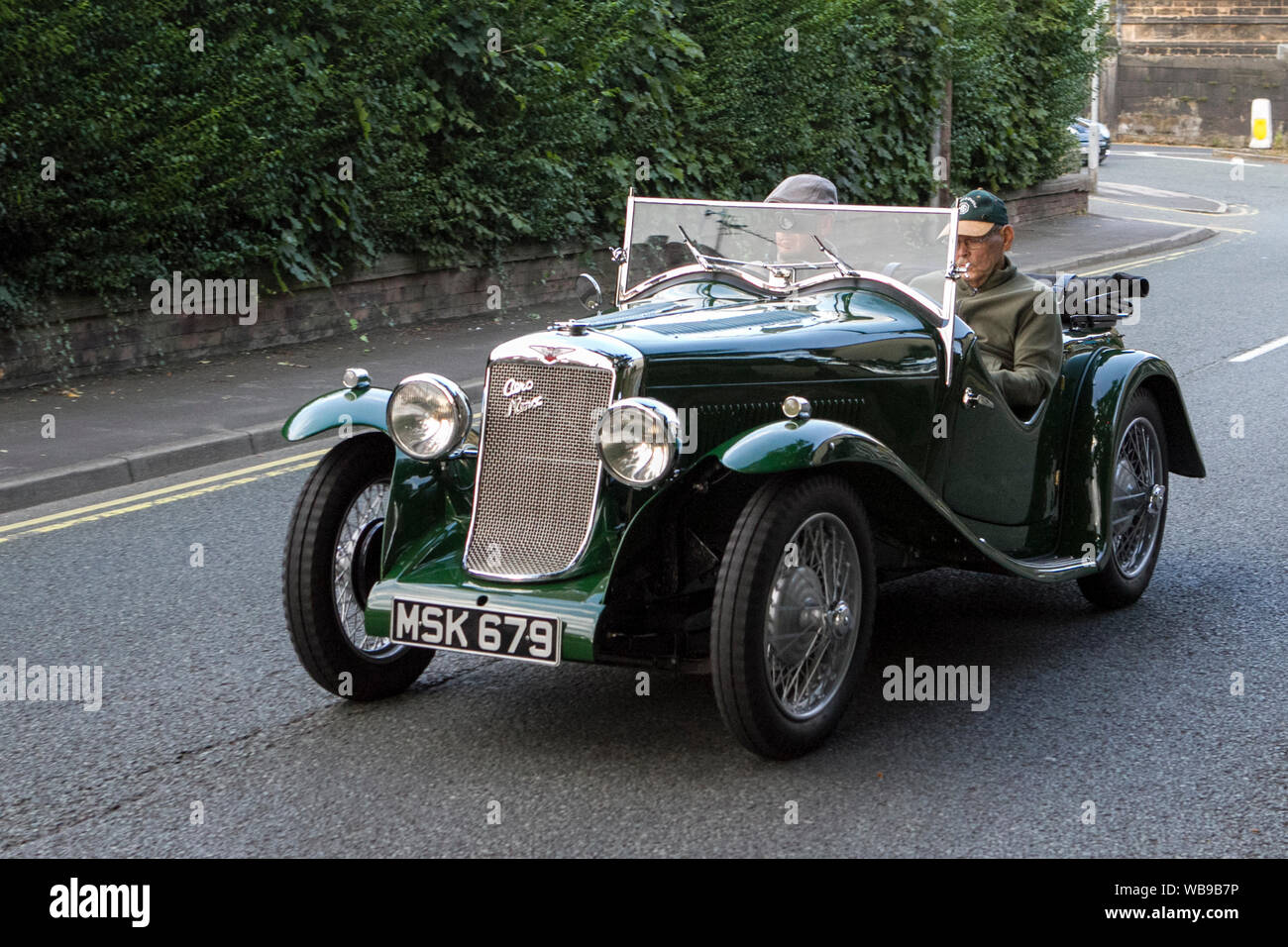 1934 vor dem Krieg Hillman Minx am Ormskirk Motorfest in Lancashire, Großbritannien Stockfoto