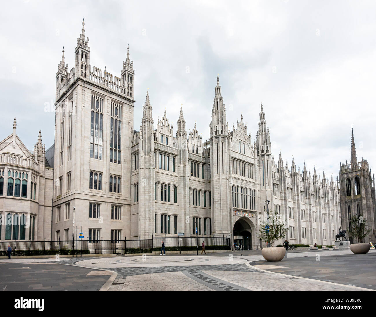 Marischal College Broad Street in Aberdeen Schottland Großbritannien durch die Universität Aberdeen im Besitz von Aberdeen Rat verwendet Stockfoto