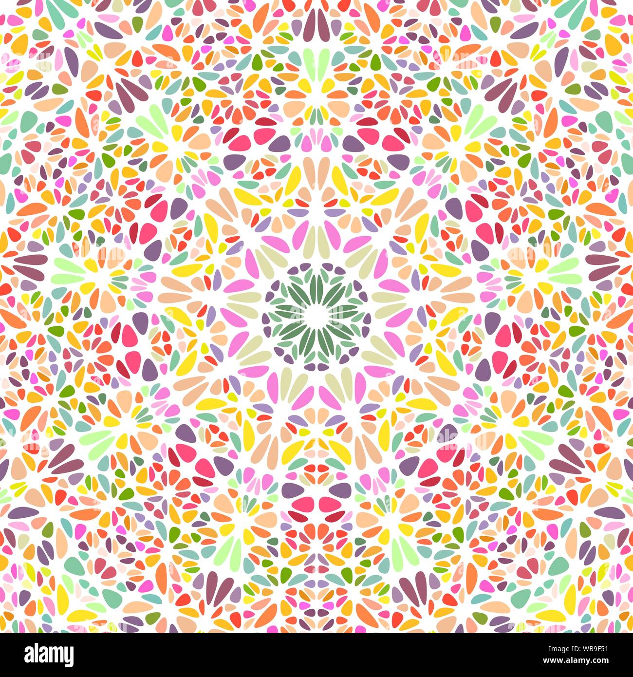 Geometrische orientalische Blütenblatt ornament Mandala Hintergrund-abstrakten psychedelisch bunten vektor design Stock Vektor