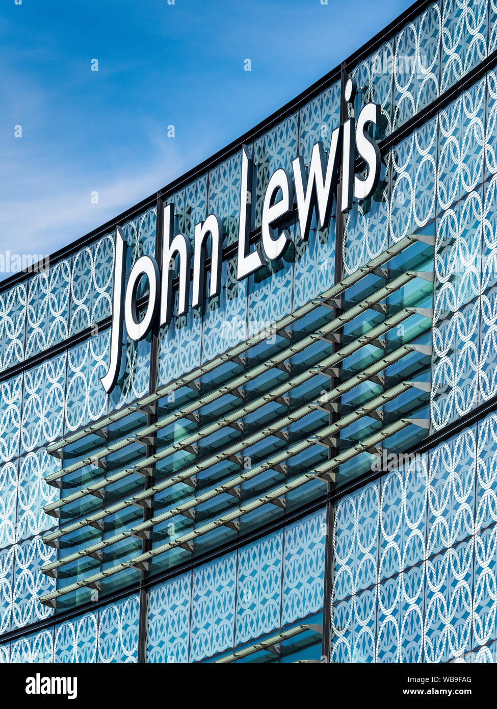 John Lewis Department Store an der Westfield Stratford City Entwicklung in East London. Stockfoto
