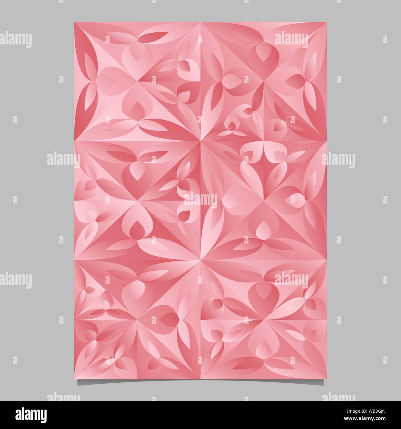 Geometrische Farbe Mosaik floral background Design - Abstract vector Seite Grafik Stock Vektor