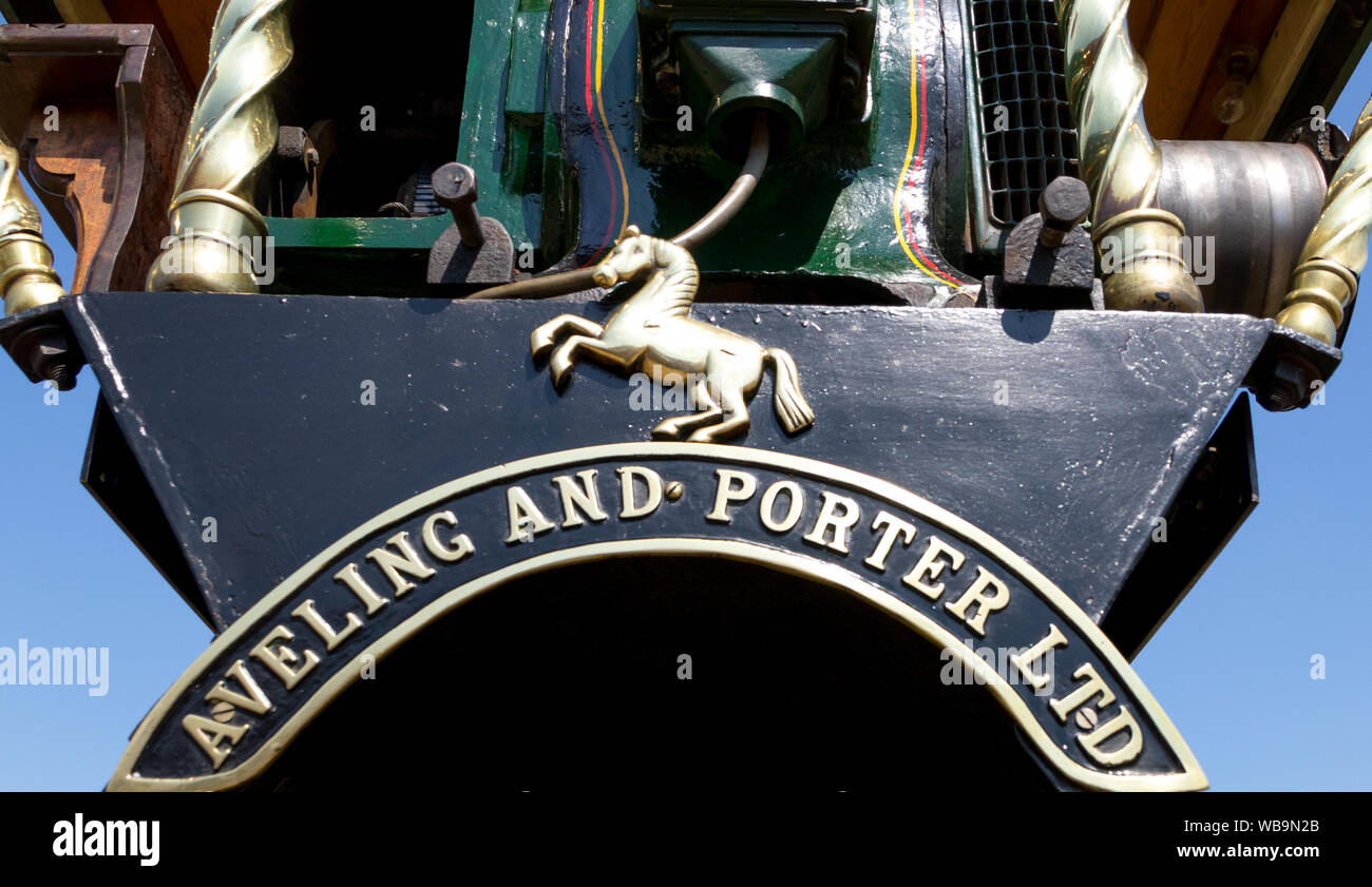 Hellingly, East Sussex UK. 25. Aug 2019. Festival der Transport. Oldtimer, Dampfmaschinen, eine Mischung von Fahrzeugen und Unterhaltungen an diesem Feiertag. Stockfoto