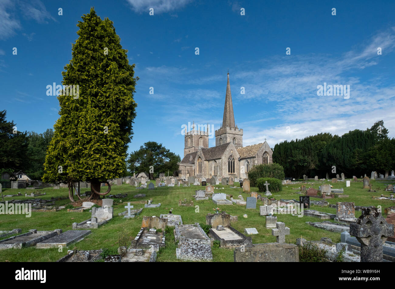 St. Mary's Parish Church, Purton, in der Nähe von Swindon, Wiltshire, England, Großbritannien Stockfoto