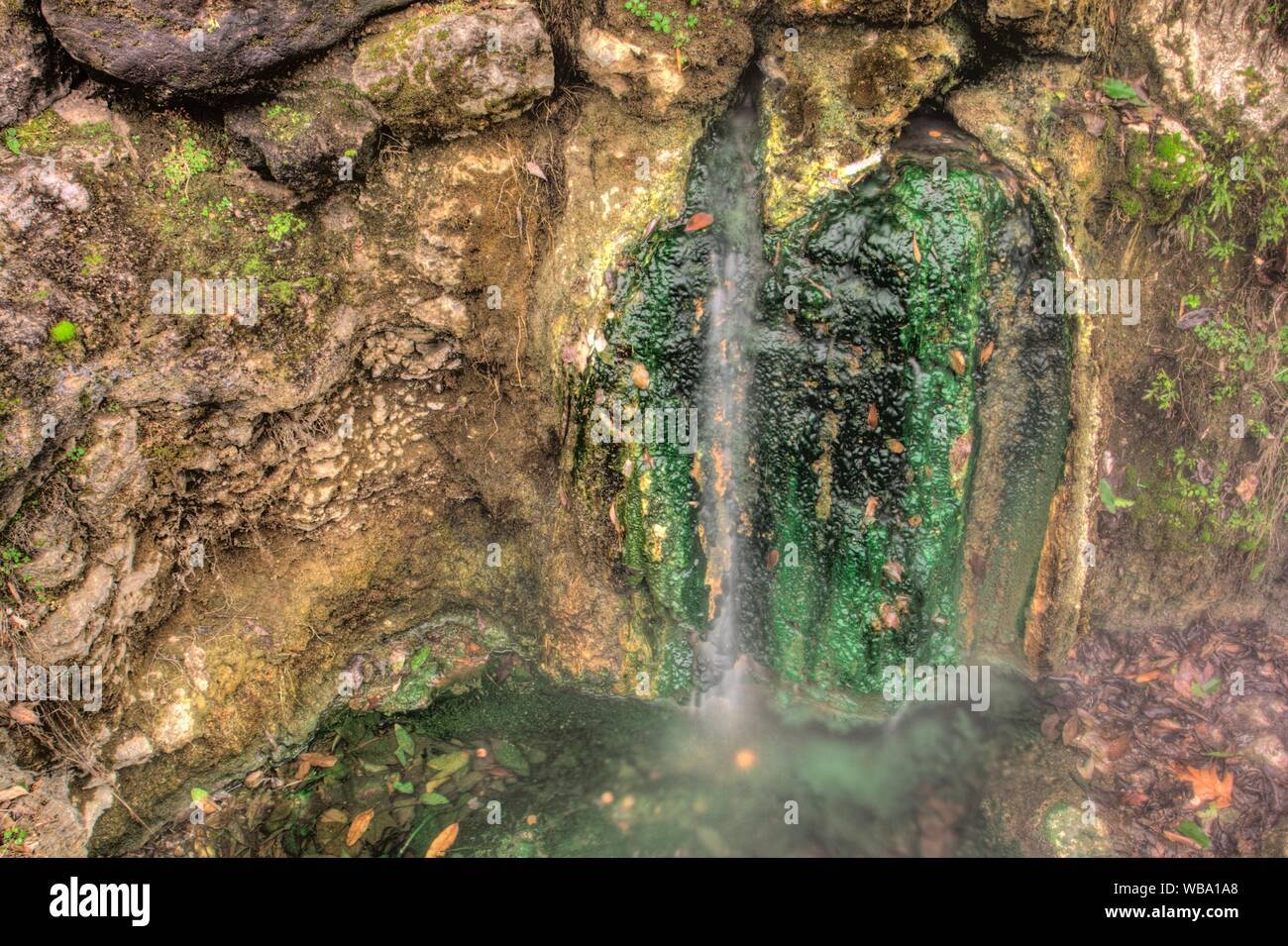 Heißes Wasser Cascade, Hot Springs, National Park, Arkansas Stockfoto