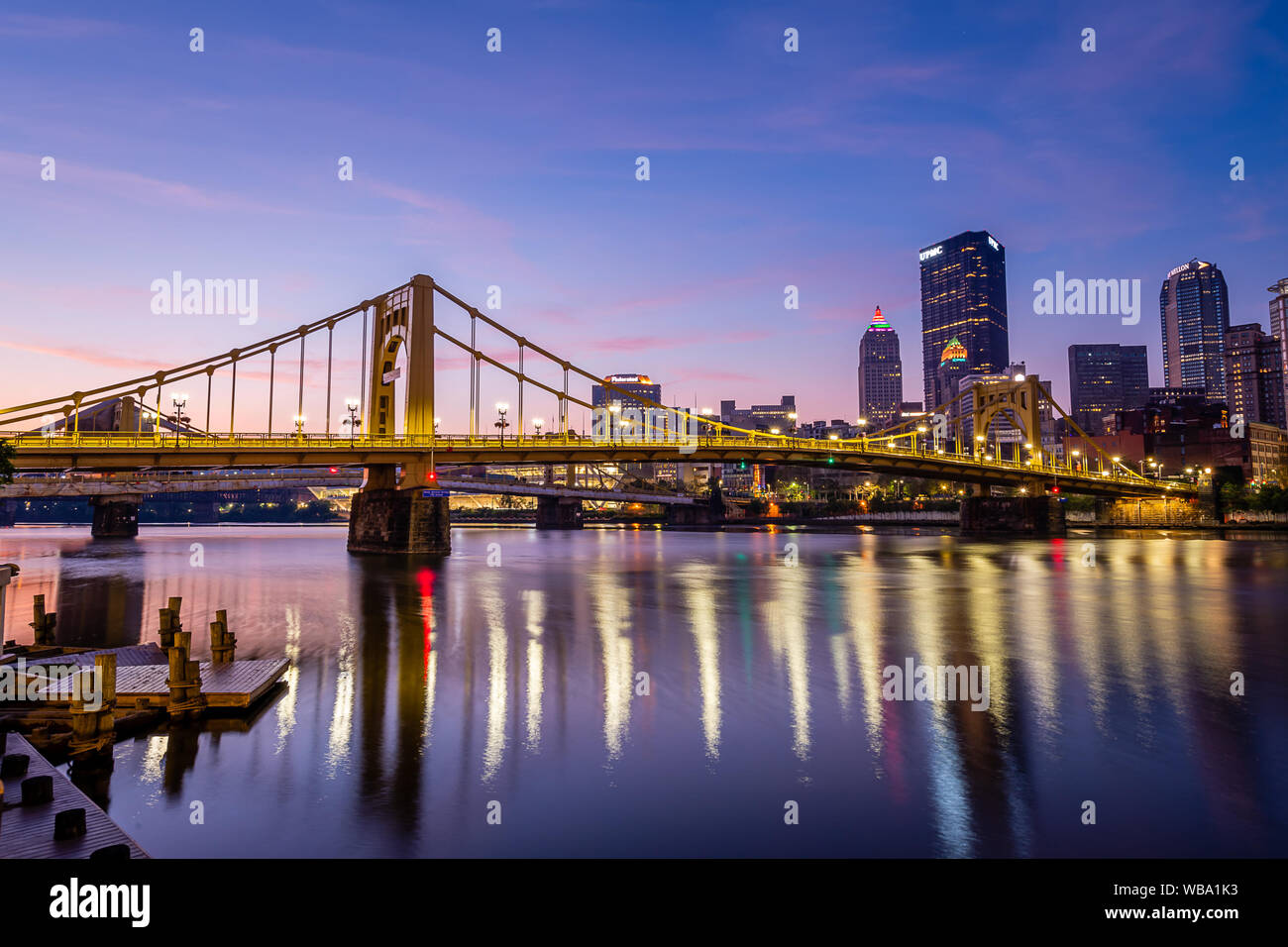 Allegheny Landung bei Sonnenaufgang Stockfoto