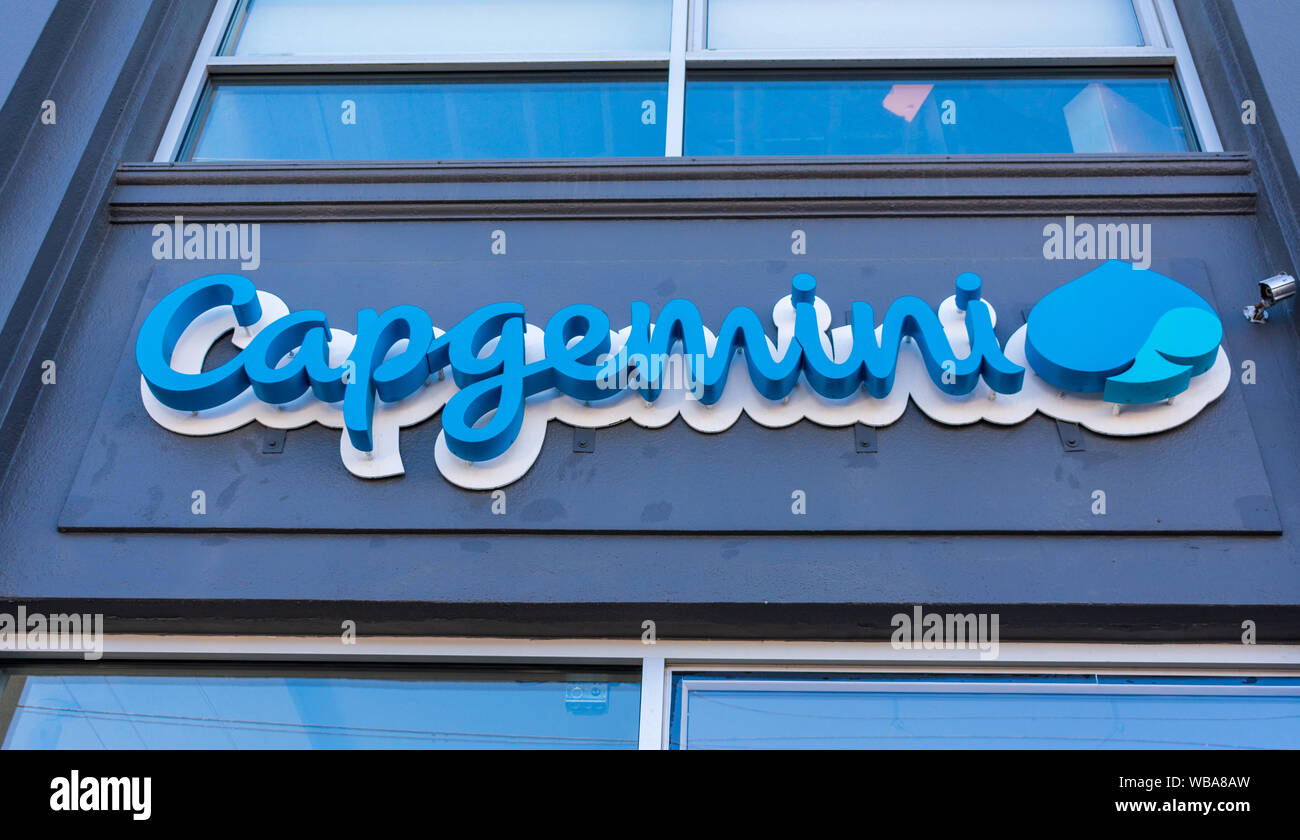 Capgemini Logo auf Silicon Valley Büro. Capgemini ist ein französischer  Professional Services und Business Consulting Corporation Stockfotografie -  Alamy