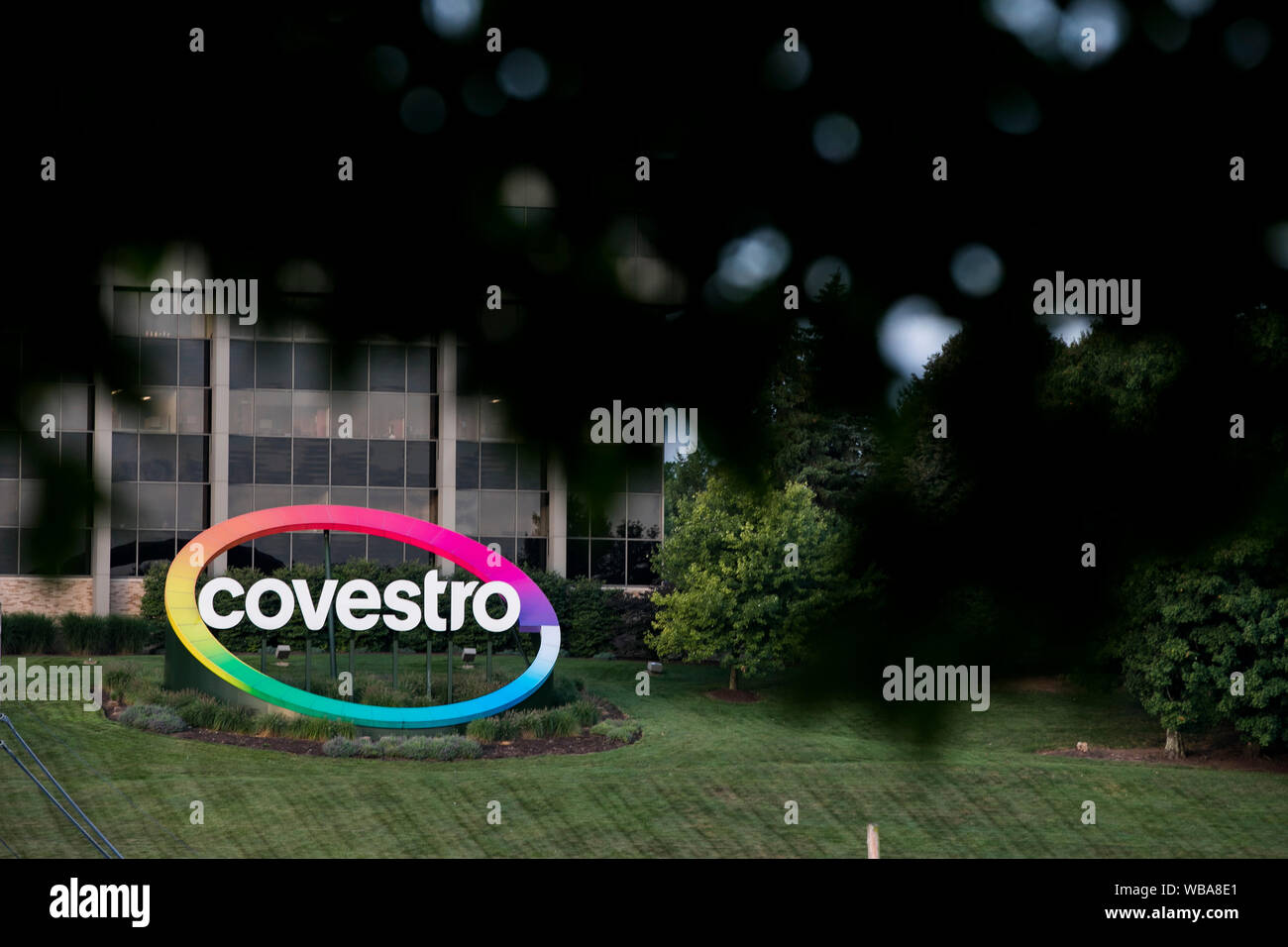 Ein logo Zeichen außerhalb einer Anlage durch Covestro in Pittsburgh, Pennsylvania besetzten am 10 August, 2019. Stockfoto
