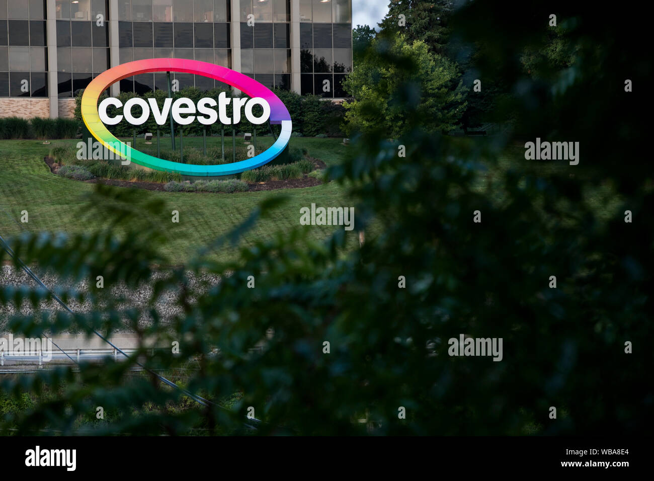 Ein logo Zeichen außerhalb einer Anlage durch Covestro in Pittsburgh, Pennsylvania besetzten am 10 August, 2019. Stockfoto