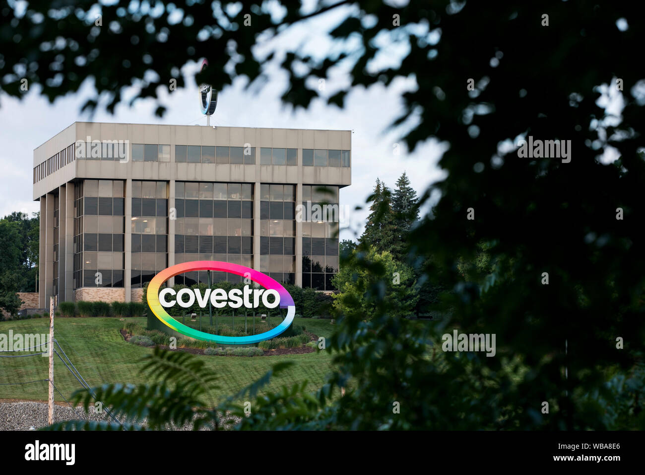 Ein logo Zeichen außerhalb einer Anlage durch Covestro in Pittsburgh, Pennsylvania besetzten am 10 August, 2019. Stockfoto