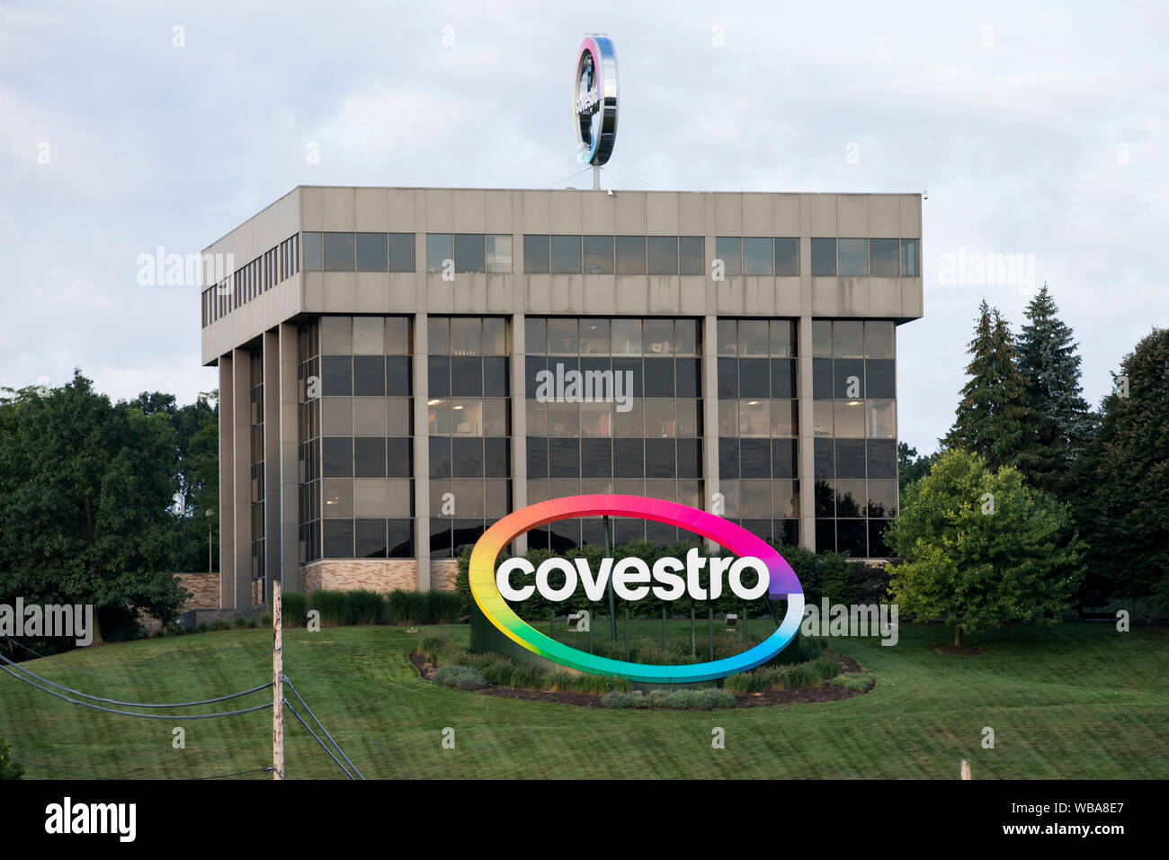 Ein logo Zeichen außerhalb einer Anlage durch Covestro in Pittsburgh, Pennsylvania besetzten am 10 August, 2019. Stockfoto