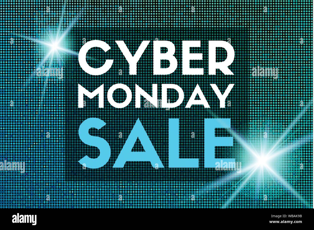 Cyber Monday im Verkauf. Vektor werbe Banner Stock Vektor