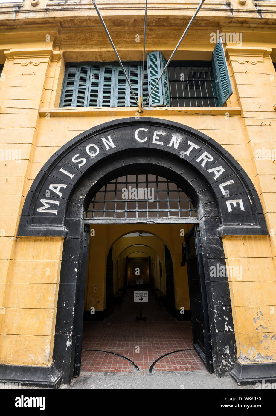 Eingang zum Gefängnis Hoa Lo, aka Hanoi Hilton in Hanoi, Vietnam Stockfoto