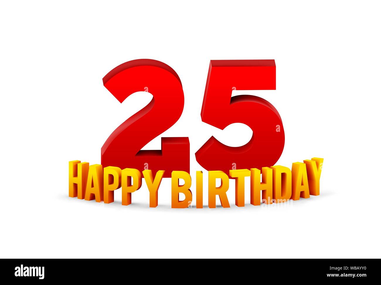 Abbildung zum 25 geburtstag Fotos und Bildmaterial in hoher Auflösung