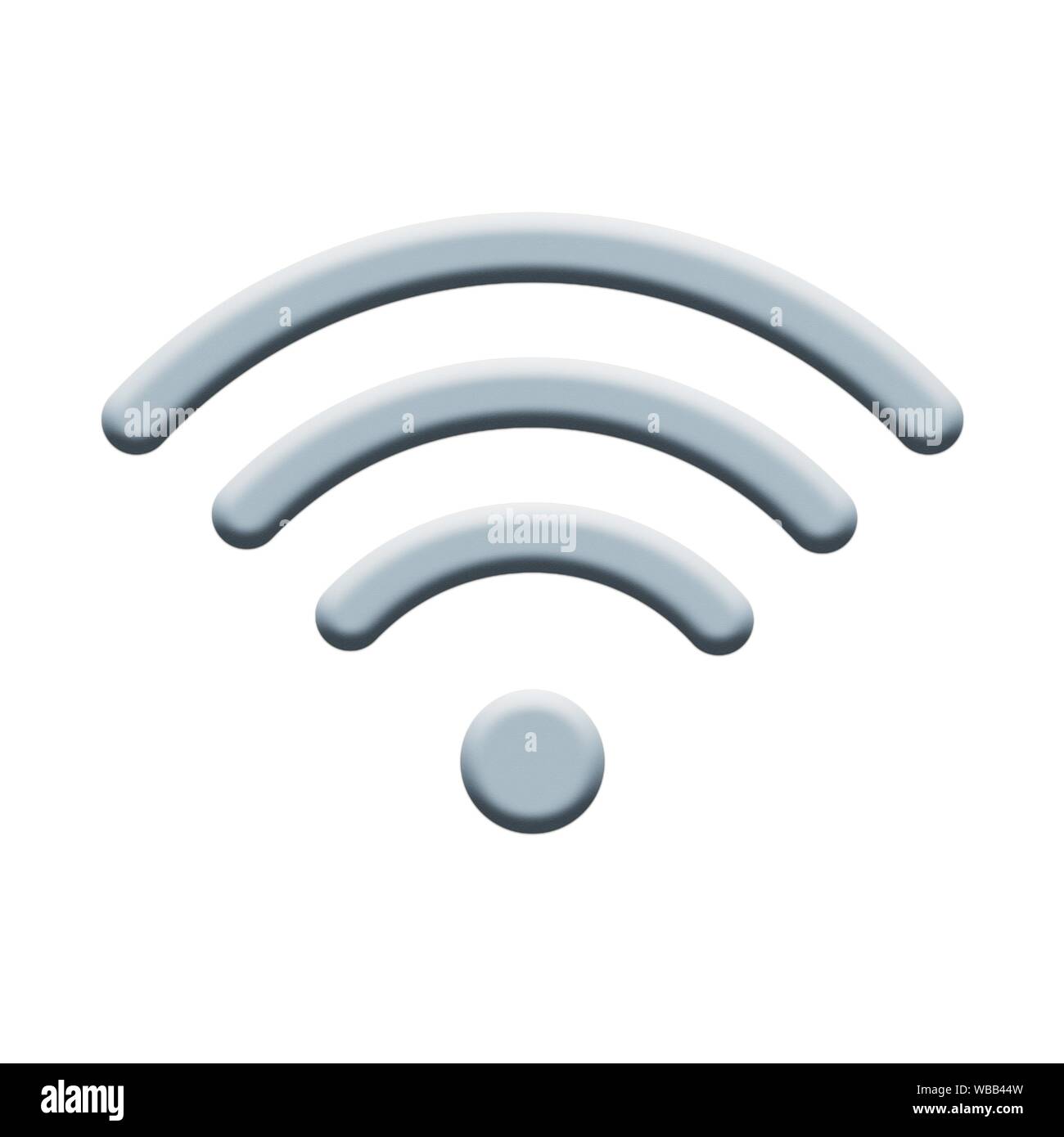 Wifi Internet Zeichen Symbol. Wi-fi-Technologie isoliert auf weißen Hintergrund. Stockfoto