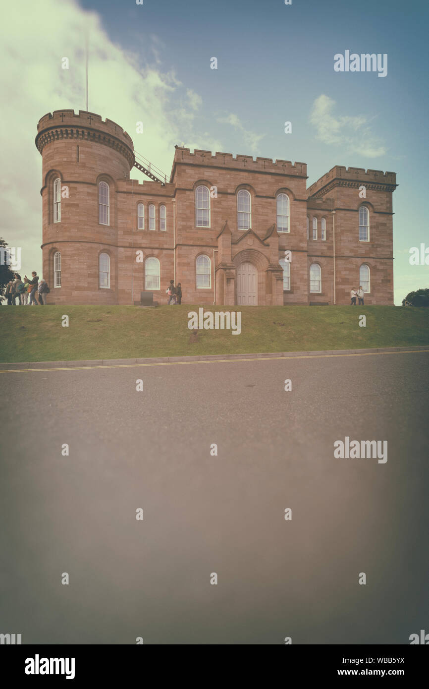 Schloss Inverness (Inverness Sheriff Court). Im Jahre 1836 vom Architekten William Burn gebaut. Inverness. Hochland. Schottland Stockfoto