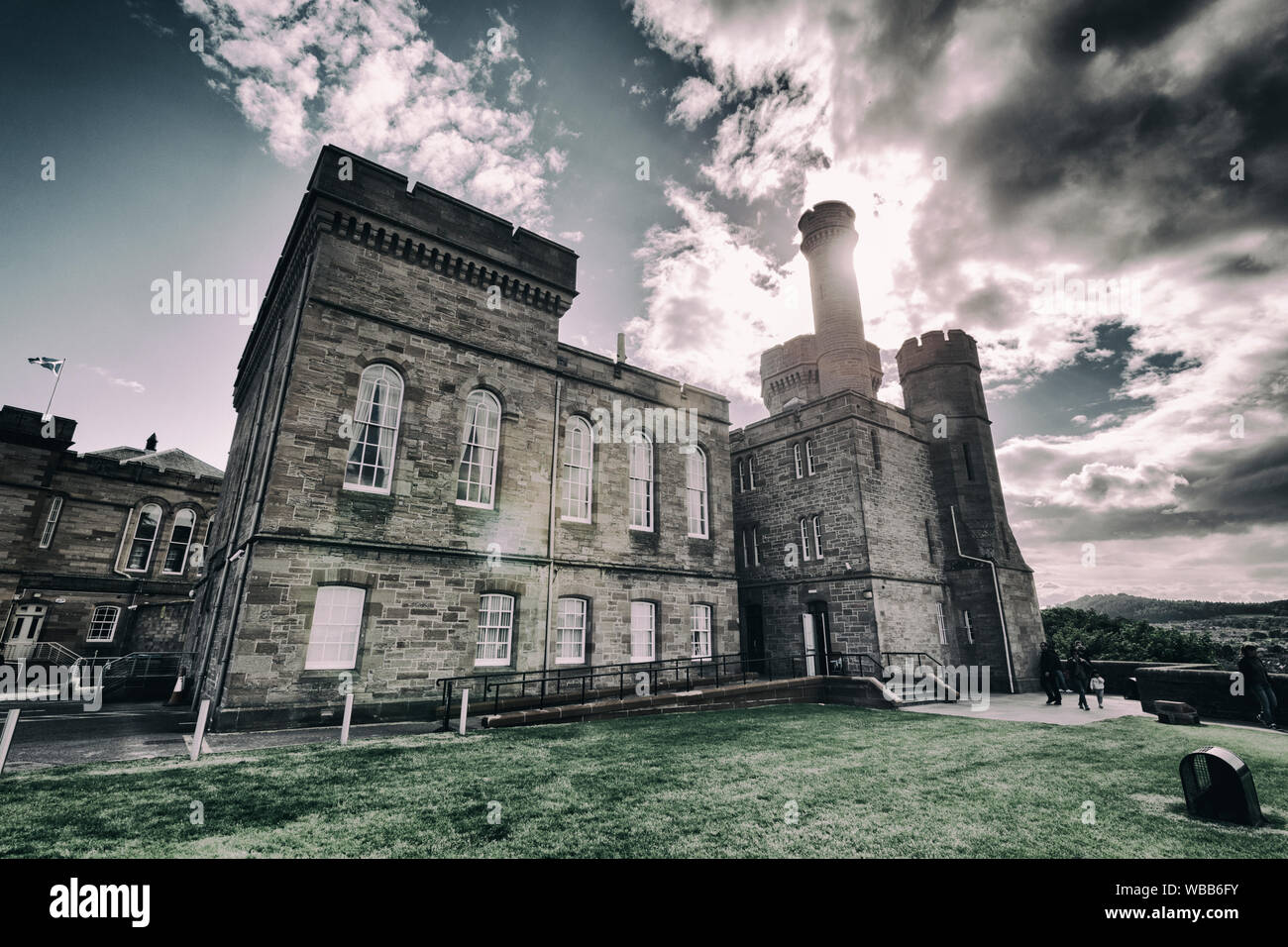 Schloss Inverness (Inverness Sheriff Court). Im Jahre 1836 vom Architekten William Burn gebaut. Inverness. Hochland. Schottland Stockfoto