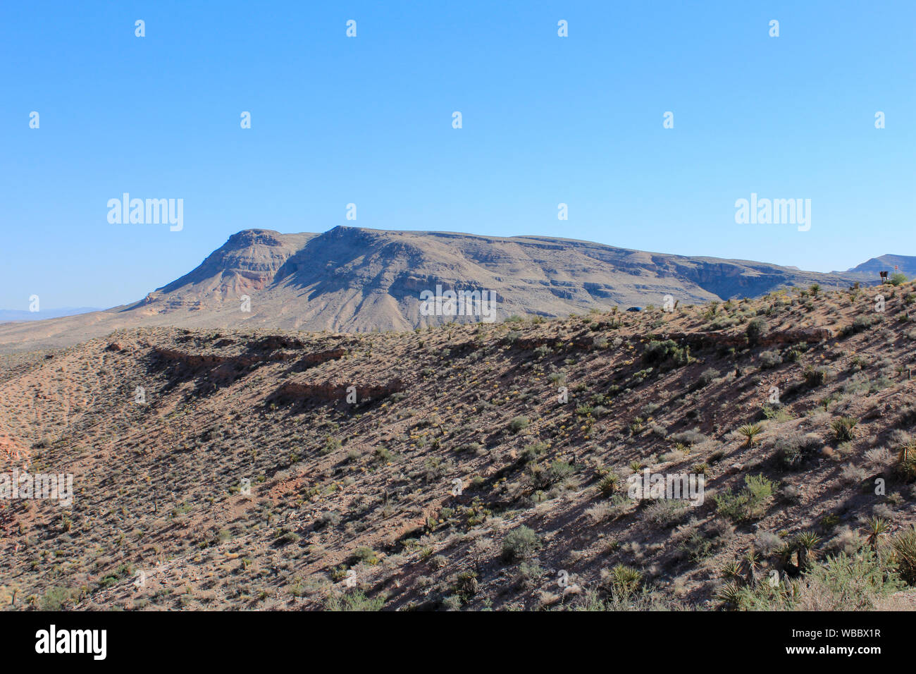 Landschaft Blick auf der anderen Seite des Red Rock Canyon, Nevada Stockfoto