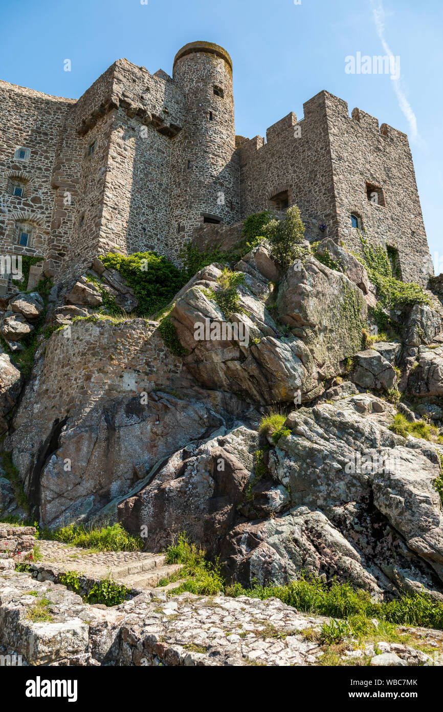 Mont Orgueil Castle, Gorey, Jersey Stockfoto