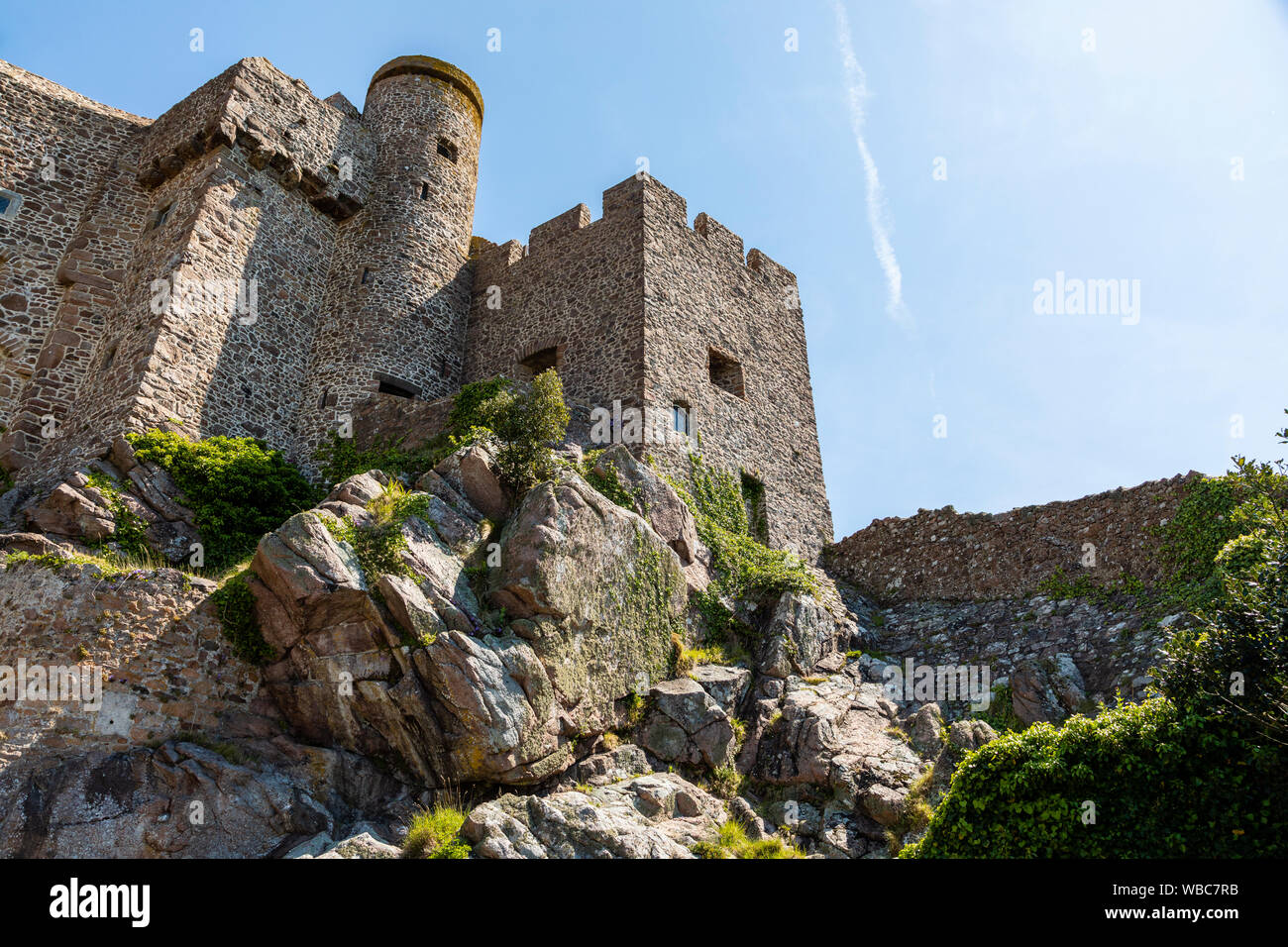Mont Orgueil Castle, Gorey, Jersey Stockfoto