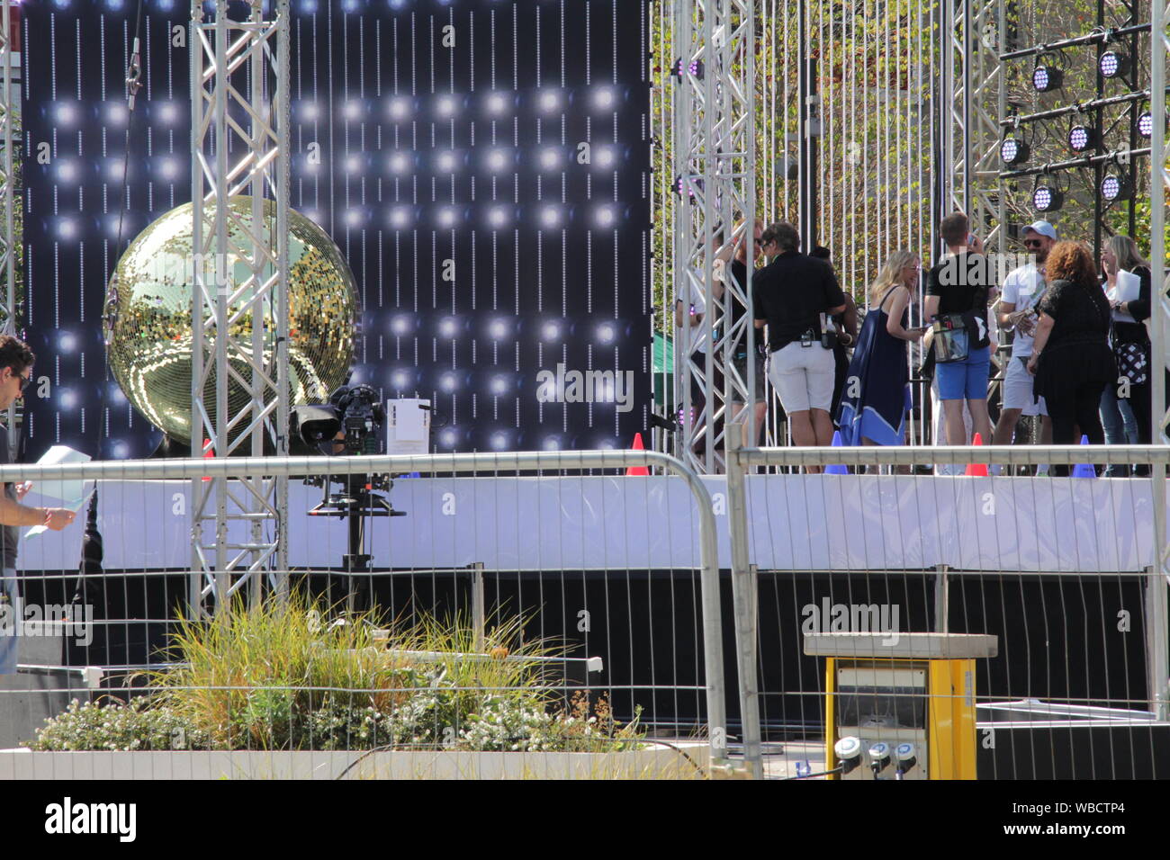 BBC Television Centre, London, Großbritannien - 26 May 2019: Kylie besucht eine Generalprobe für streng Come Dancing außerhalb der BBC Television Centre in der Weißen Stadt Stockfoto