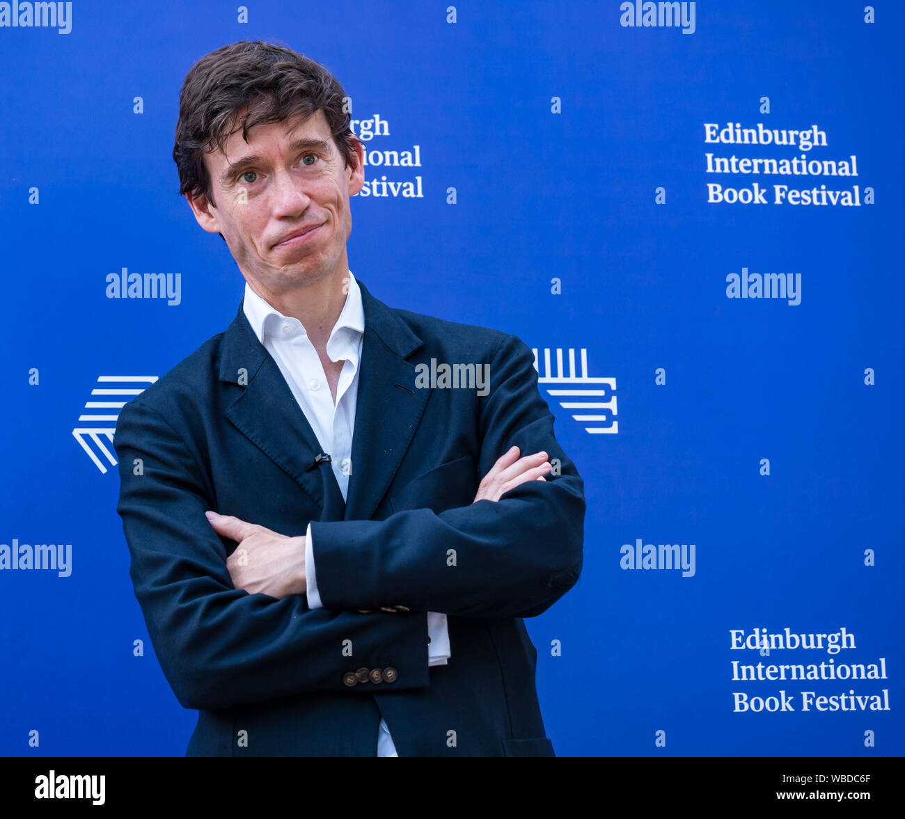 Edinburgh, Schottland, Großbritannien, 26. August 2019. Edinburgh International Book Festival. Abgebildet: Rory Stewart, Politiker der Conservative Party und Abgeordneter für Penrith, diskutiert, was Brexit Britain auf dem Buchfestival aus der Welt der Literatur lernen kann Stockfoto