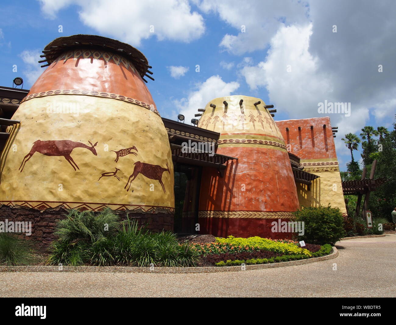 Animal Care Center Gebäude in Busch Gardens Tampa, USA, Juni 20, 2019, © katharine Andriotis Stockfoto