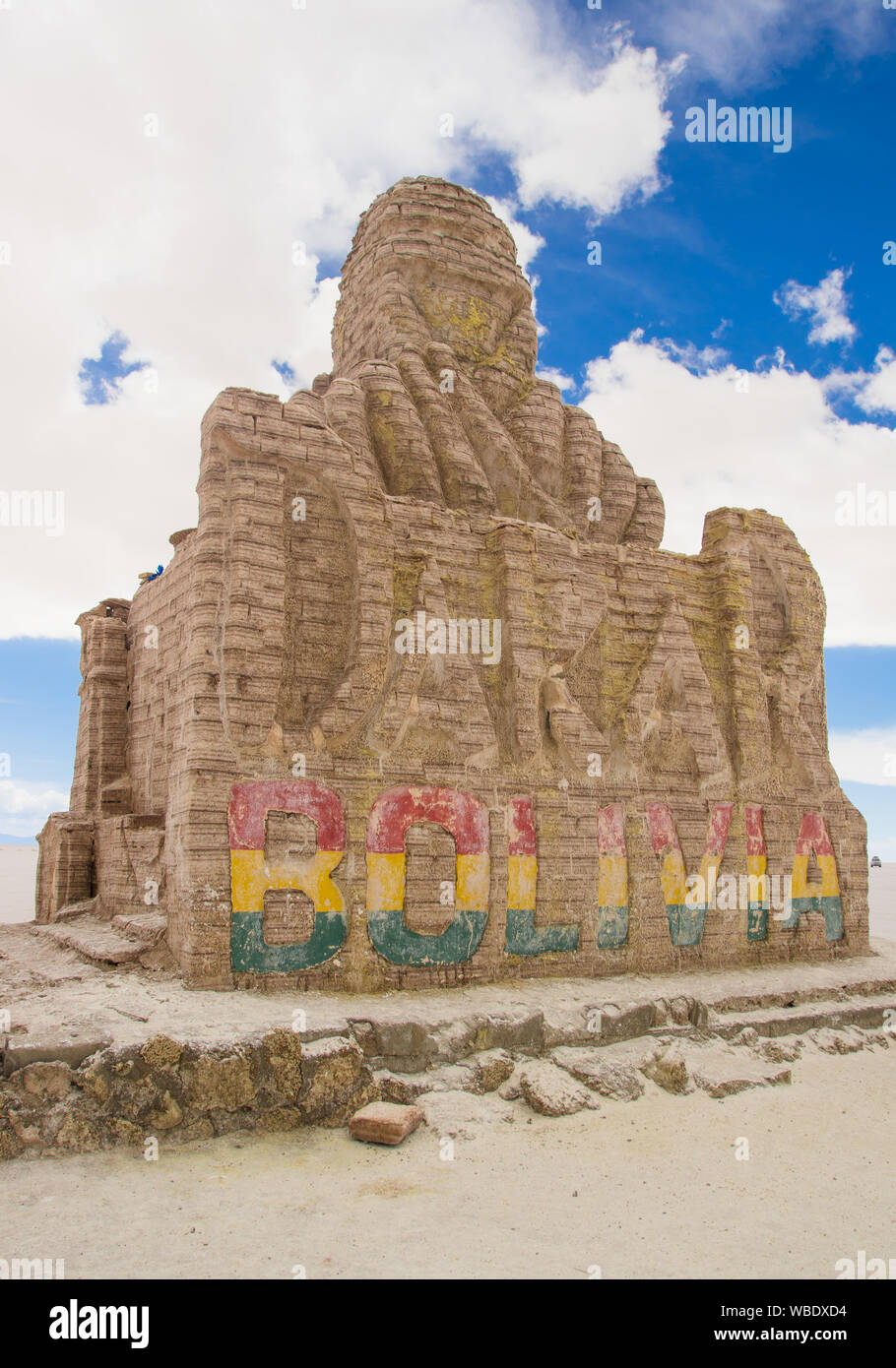 Salar de Uyuni, Bolivien alte Häuser in der Salar de Uyuni Stockfoto