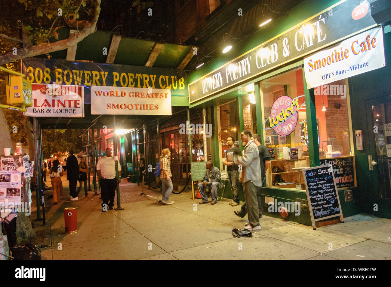 Bowery Poetry Club, New York City, USA Stockfoto