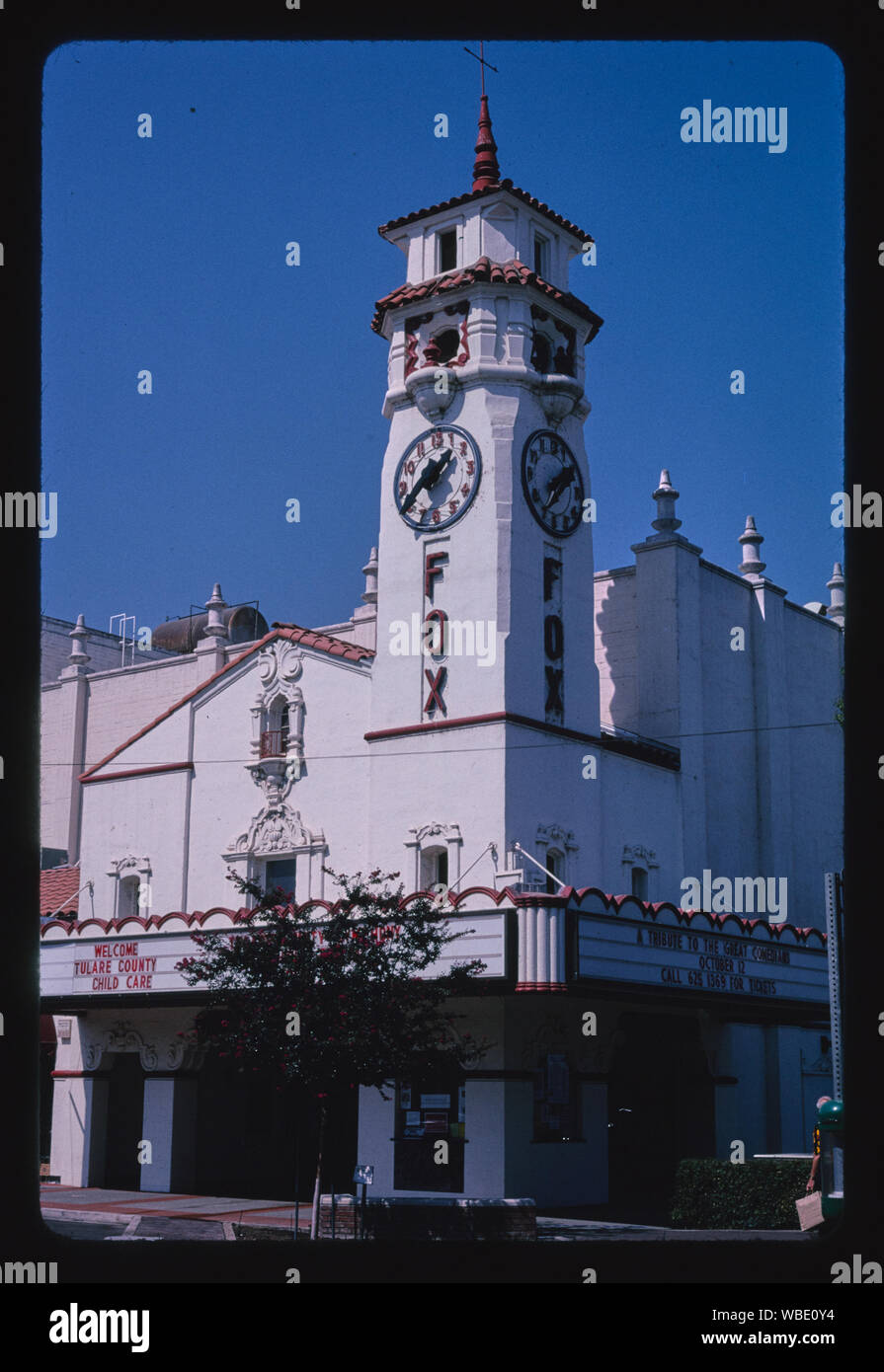 Fox Theater, Visalia, Kalifornien Stockfoto