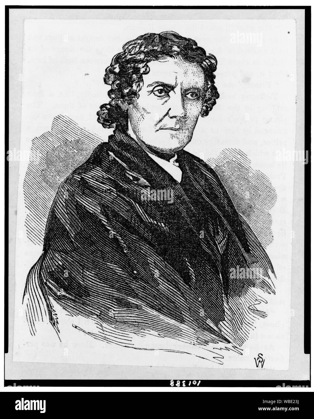 Frances Wright d'Arusmont/SW. Abstract / Medium: 1 Print: holzstich. Stockfoto