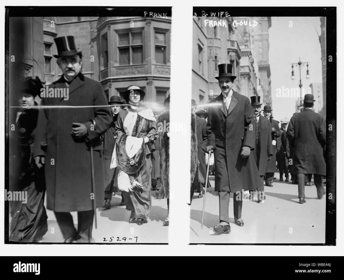 Frank Gould & Frau Abstract / Medium: 1 Negativ: Glas; 5 x 7 in. oder kleiner. Stockfoto