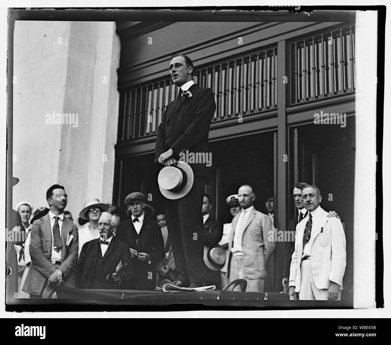 Franklin D. Roosevelt Rezeption, 7/17/20 Abstract / Medium: 1 Negativ: Glas; 4 x 5 in. oder kleiner Stockfoto