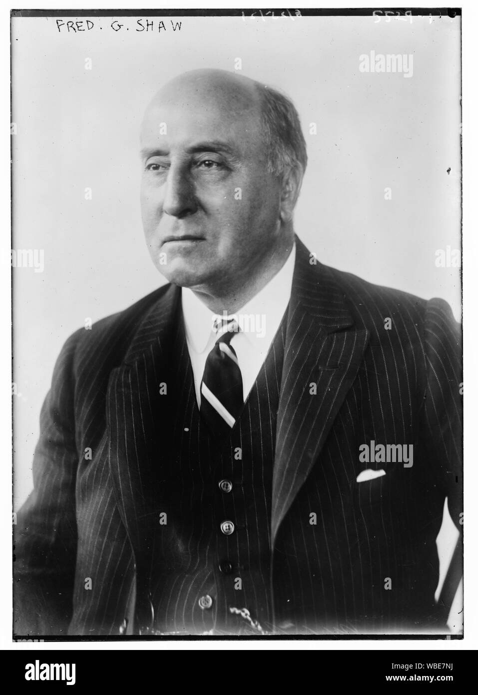 Fred G. Shaw Abstract / Medium: 1 Negativ: Glas; 5 x 7 in. oder kleiner. Stockfoto