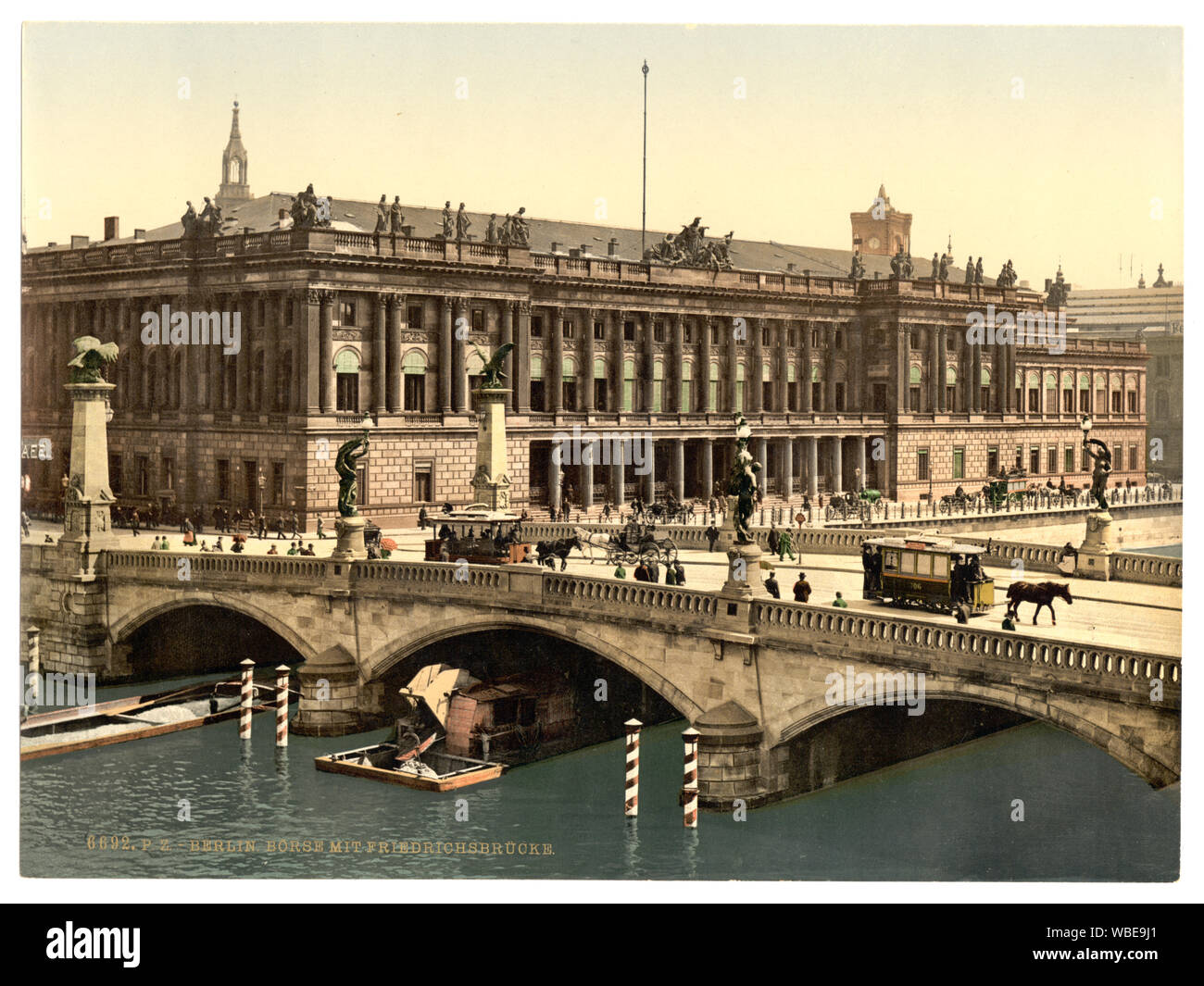 Friedrich's Bridge und der Börse, Berlin, Deutschland; Stockfoto