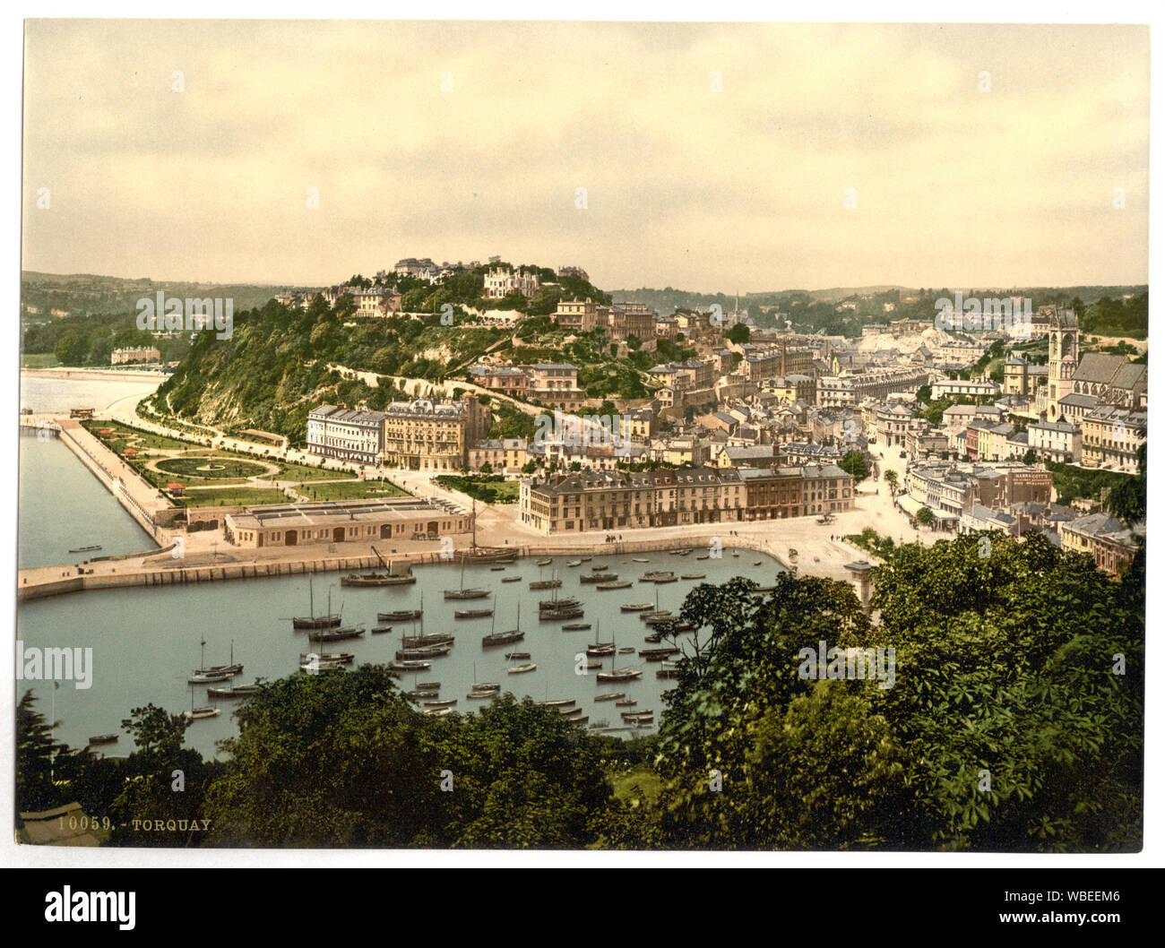 Von dem Hügel, Torquay, England; Stockfoto