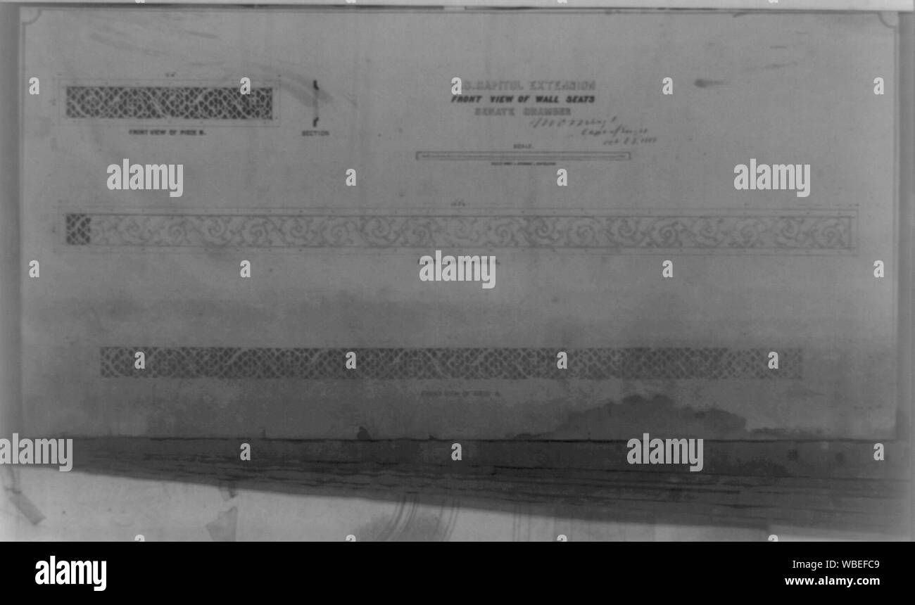 Vorderansicht des Wand sitze Abstract / Medium: 1 Fotoabzug. Stockfoto