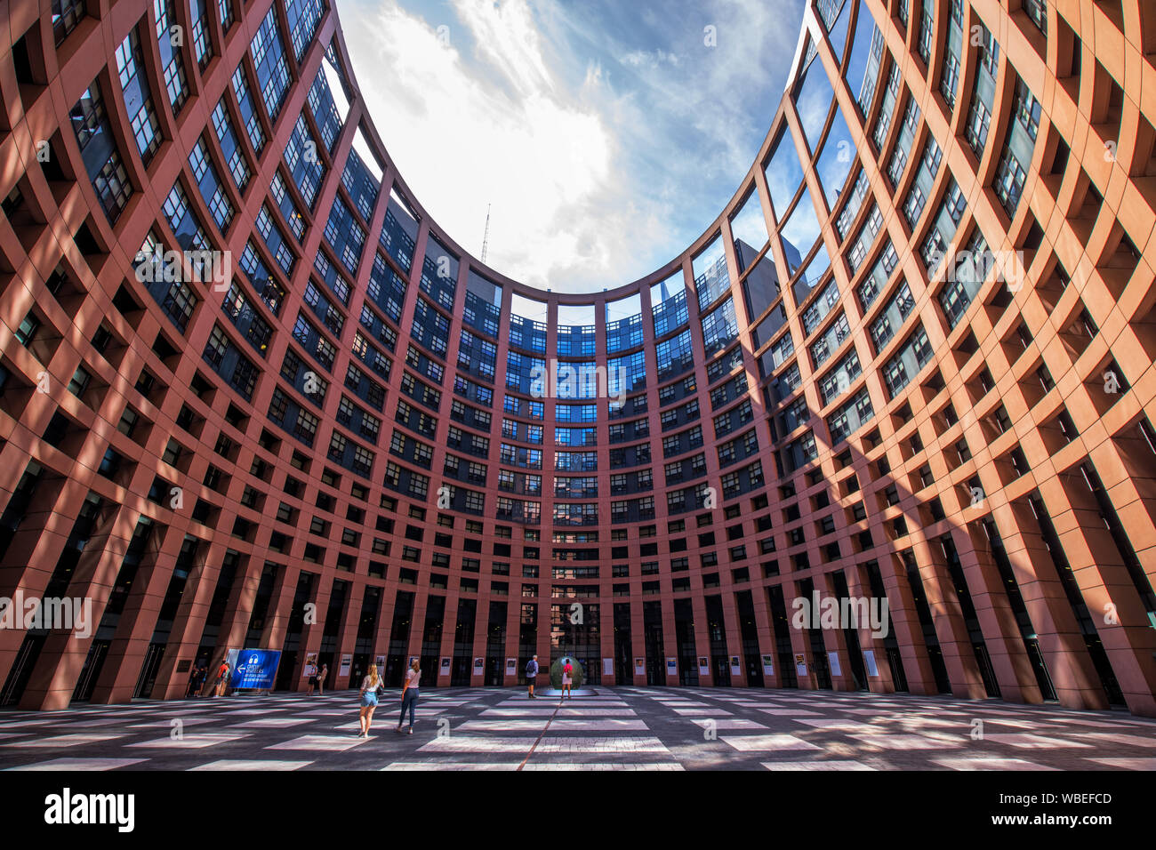 Europäischen Parlament in Straßburg, Frankreich. Stockfoto