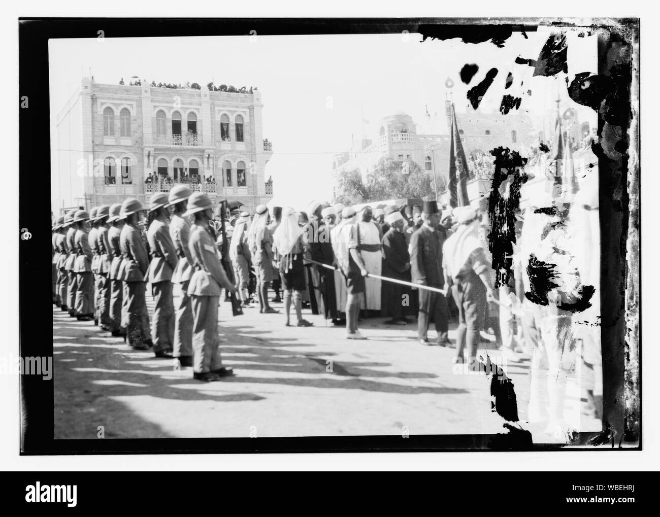 Beerdigung von König Hussein, Jerusalem Abstract / Medium: G. Eric und Edith Matson Fotosammlung Stockfoto