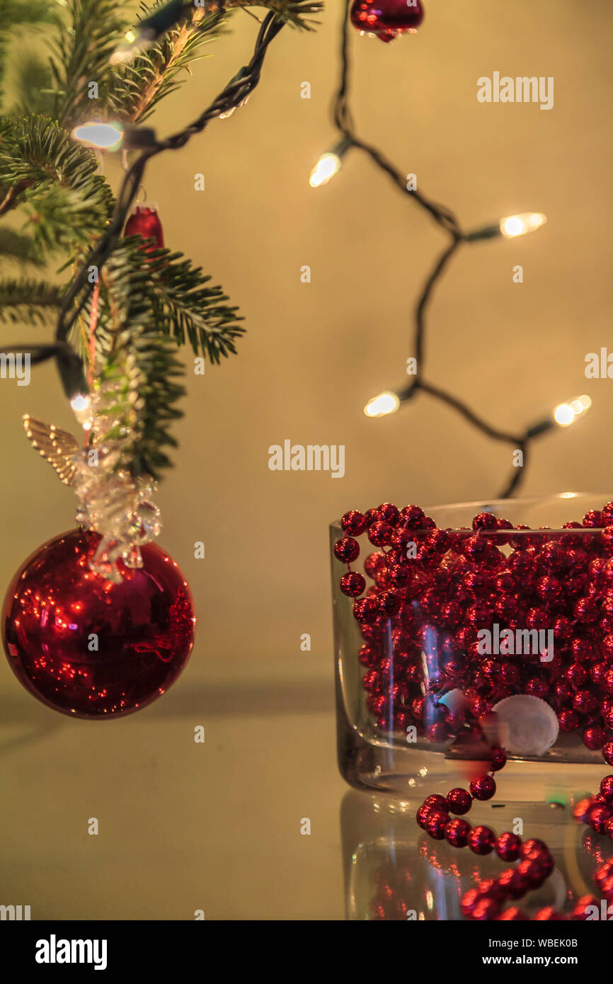 Weihnachten décoratifs und Ornamente Stockfoto