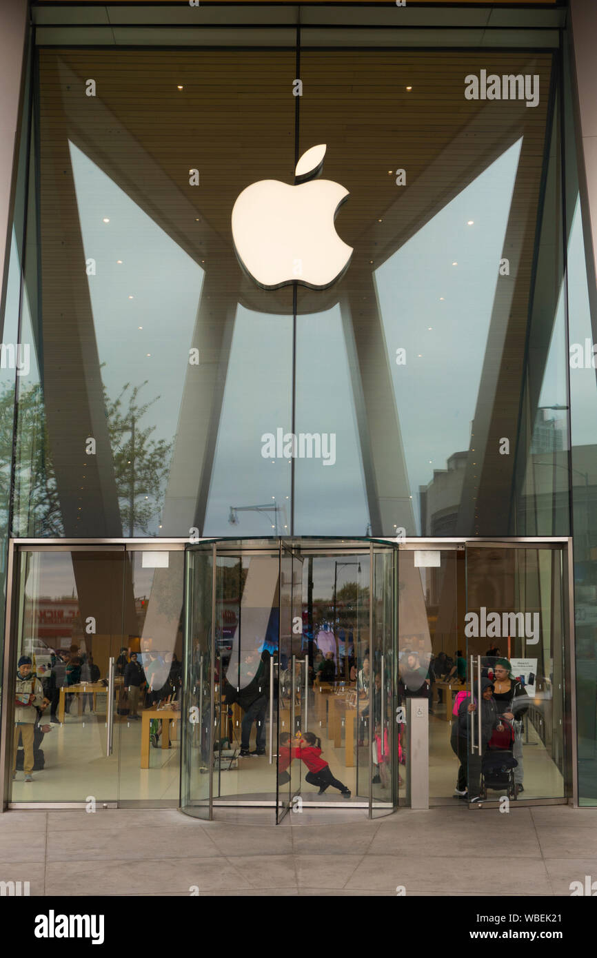 Apple Store an der Flatbush Avenue im Stadtzentrum von Brooklyn NYC Stockfoto