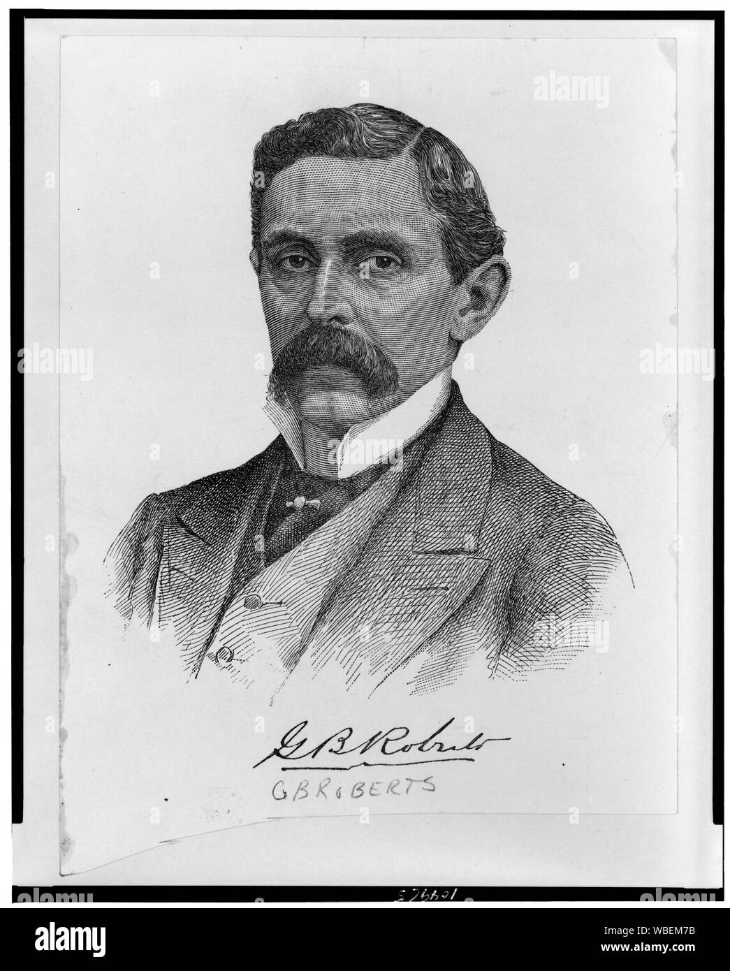 G.B. Roberts Abstract / Medium: 1 Print: Gravur. Stockfoto