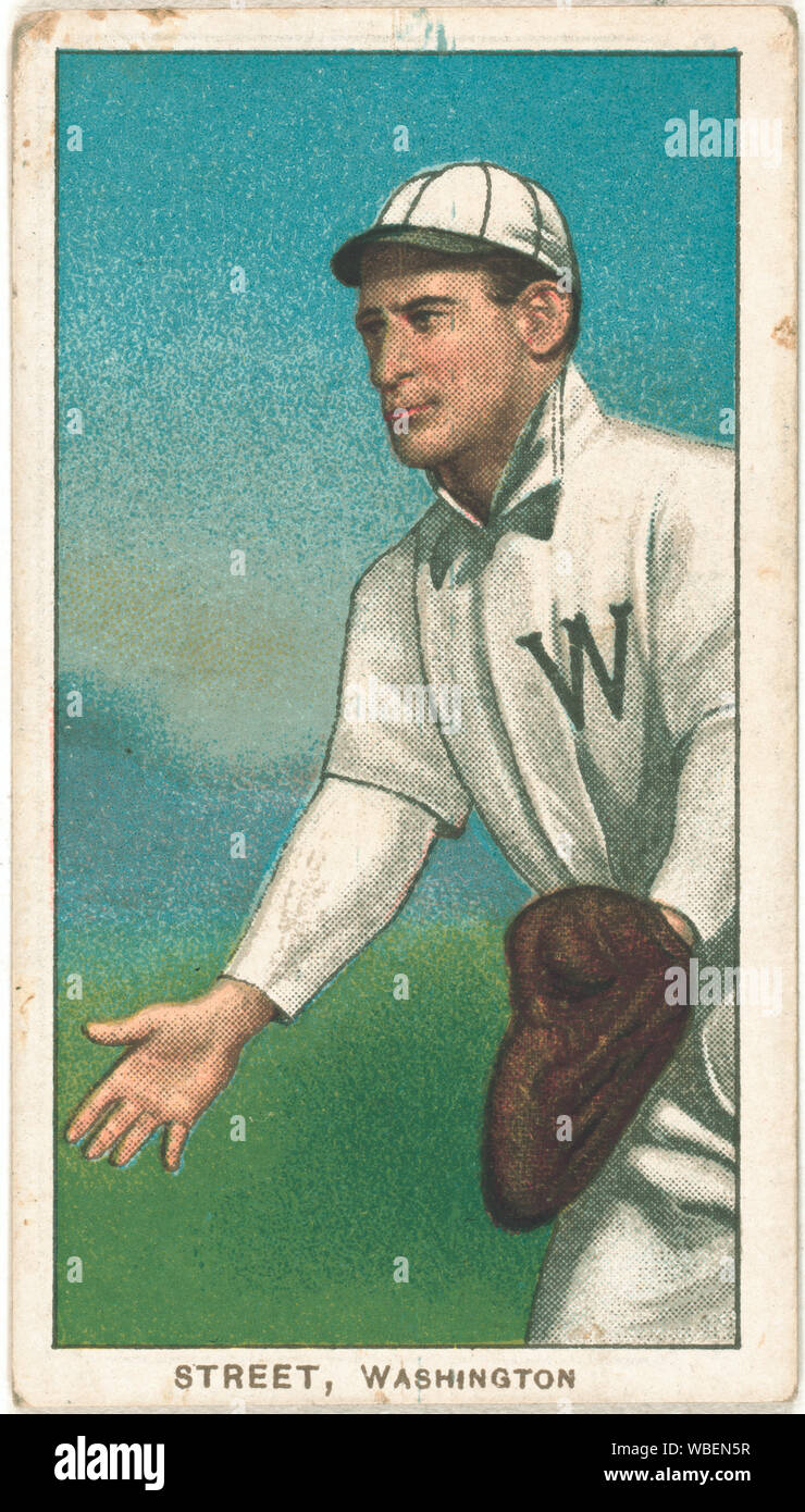 Gabi Street, Washington Nationals, Baseball card portrait Abstract / Medium: 1 Print: Relief mit Rasterung, Farbe. Stockfoto Gabi Street, Washington Nationals, Baseball card portrait Abstract / Medium: 1 Print: Relief mit Rasterung, Farbe. Stockfoto