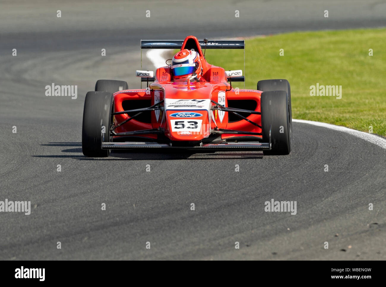 Auto 53, Fahrer, Tommy fördern, Arden Motorsport F4 Meisterschaft Freitag Sitzung 2 Stockfoto
