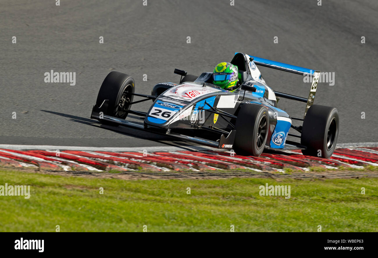 Auto 26, Fahrer, Louis Foster, Double R Racing, F4 Sitzung Meisterschaft Freitag, 2. Stockfoto