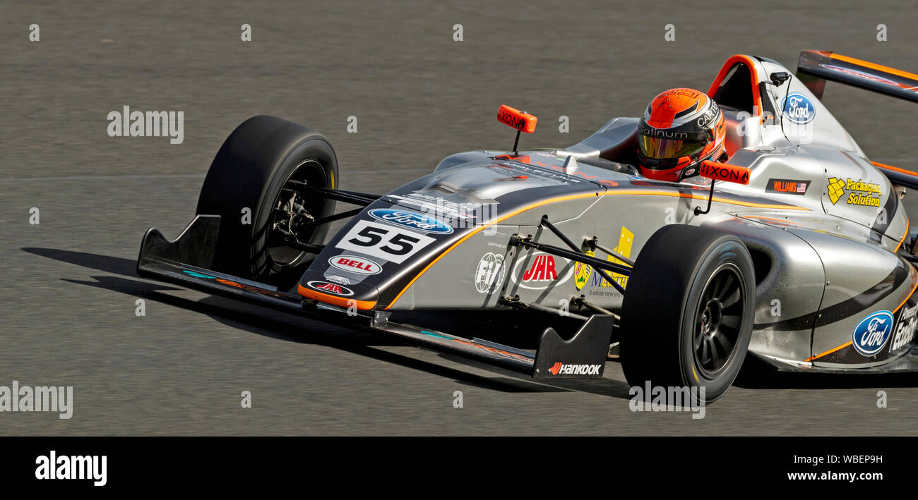 Auto 55, Fahrer, Carter Williams, JHR Entwicklungen, F4 Meisterschaft Freitag Sitzung 2 Stockfoto