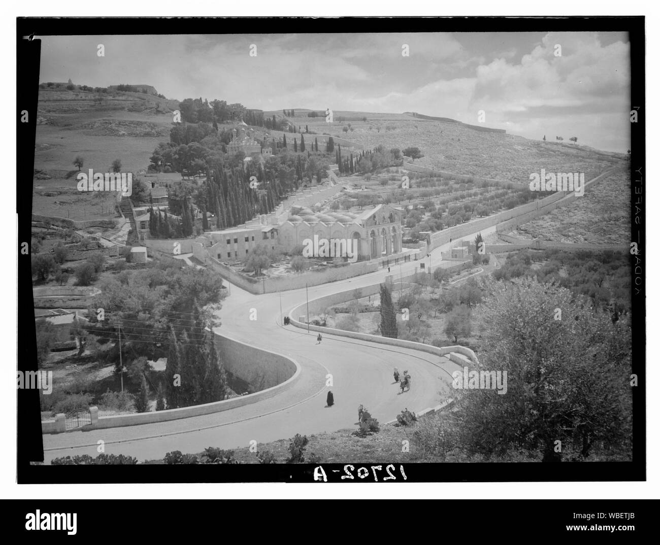 Garten Gethsemane & Pisten von Olivet mit neuen Straße Abstract / Medium: G. Eric und Edith Matson Fotosammlung Stockfoto