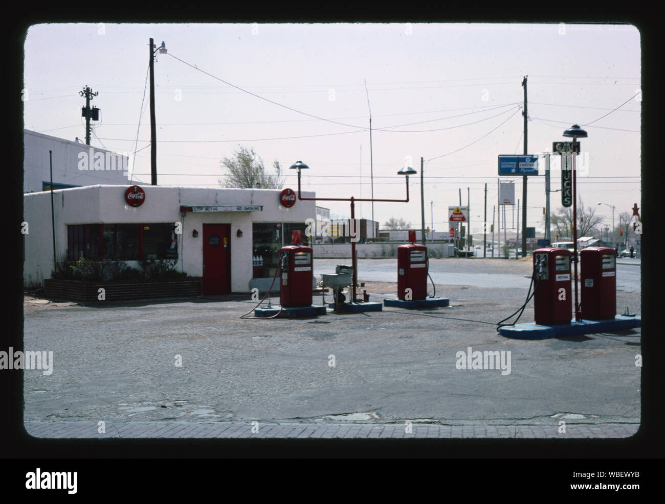 Tankstelle, Plainview, Texas Stockfoto