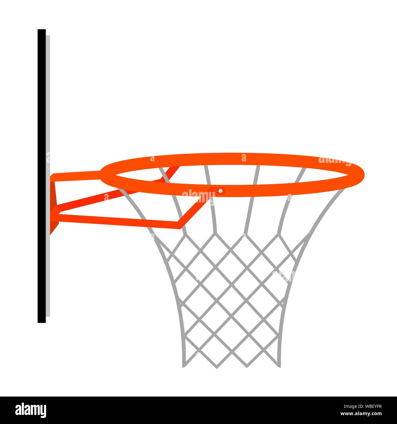 Abstrakte basketball Korb Stock-Vektorgrafik - Alamy
