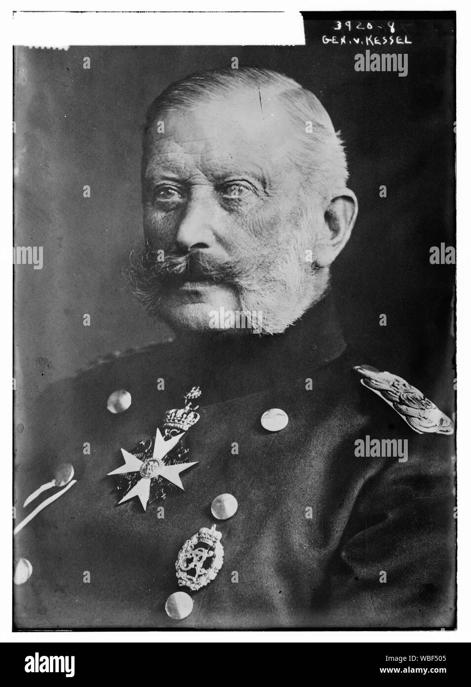 Gen. V. Kessel Abstract / Medium: 1 Negativ: Glas; 5 x 7 in. oder kleiner. Stockfoto